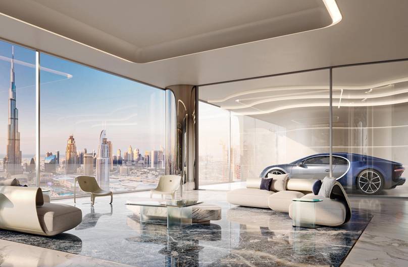 Первый жилой небоскреб Bugatti Residences в Дубае 
