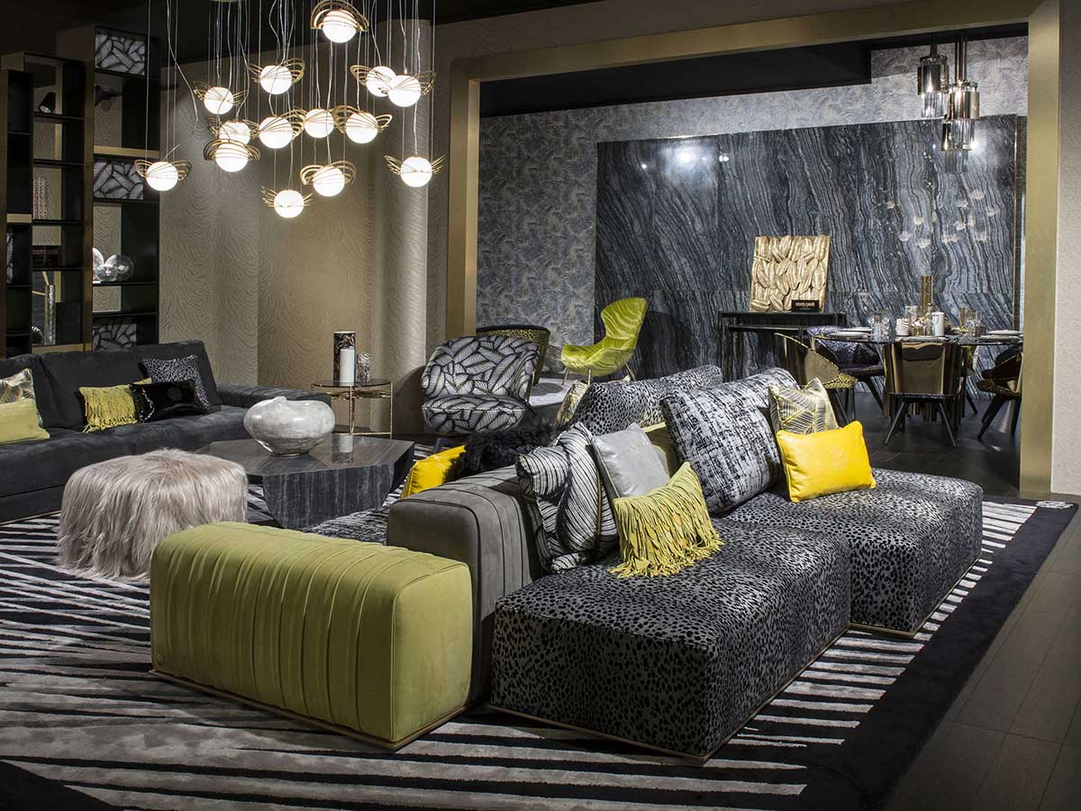 Обои roberto cavalli home в интерьере - фото