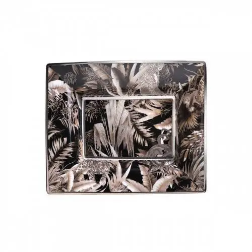 Тарелка для закусок Tropical Jungle black большая