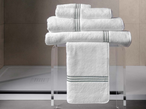 Полотенце TRILOGY цвет WHITE/PEARL размер 100х150 см