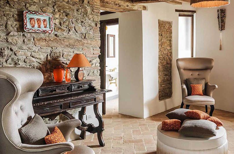 Villa La Santa с видом на долину Тибр