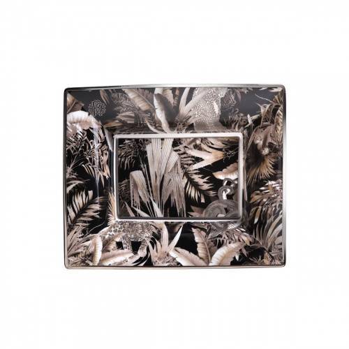 Тарелка для закусок Tropical Jungle black большая