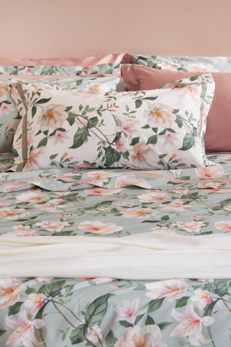 Комплект постельного белья Ninfa, цвет CARTA ZUCCHERO, Пододеяльник 155x200 см - 2 шт., Наволочки 50x75 см - 2 шт, Простыня 270x290 см