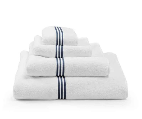 Полотенце TRILOGY цвет WHITE/WILTON BLUE размер 40х60 см