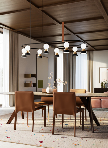 Подвесной светильник Bozu Oval Suspension S6/S8 OV