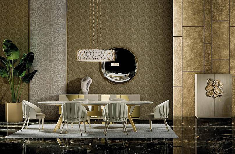 Roberto Cavalli Home Interiors 2022: 5 новинок для обеденной зоны