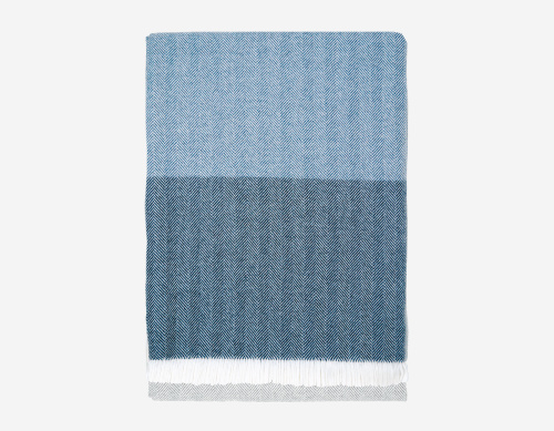 Плед METROPOLITAN  цвет BLU SFUMATO,размер 135х185см