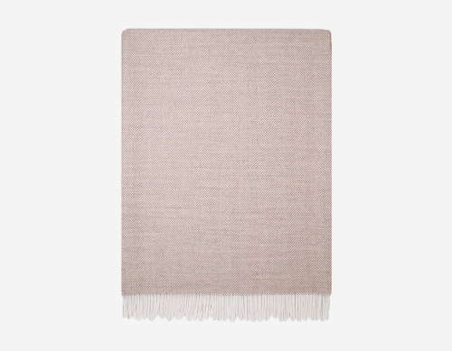 Плед CHARME 100% шерсть мериноса (Extra Fine), NOCE, размер 135х185см