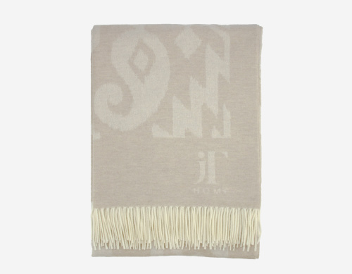 Плед UFFIZI 90% шерсть мериноса 10% кашемир, BEIGE, 138х175см