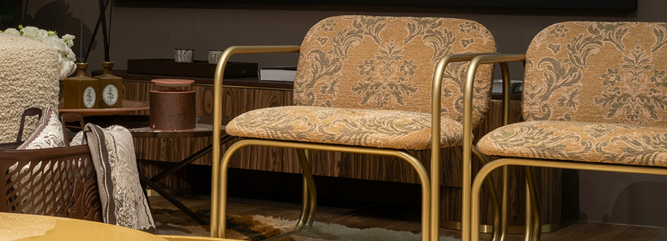 Предметы коллекций ETRO Home Interiors с трубчатой структурой