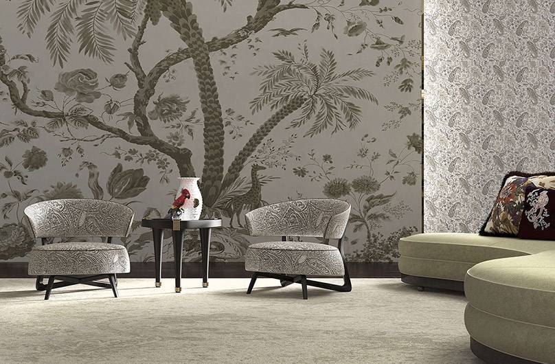 Новая гостиная ETRO Home Interiors: мид-сенчури и экзотика