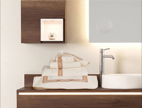 Полотенце DECOR цвет WHITE/PEARL размер 100х150 см