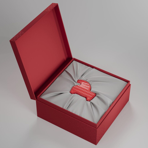 Настольный декор "Коник фактурный" красный.