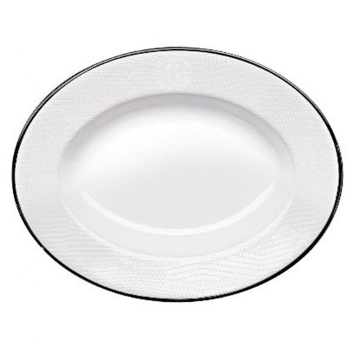 Тарелка овальная для закусок Lizzard Platin