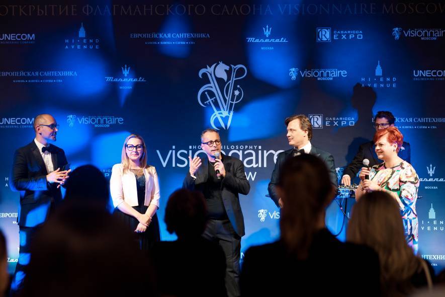 ТОРЖЕСТВЕННАЯ ЦЕРЕМОНИЯ ОТКРЫТИЯ ФЛАГМАНСКОГО ШОУ-РУМА VISIONNAIRE MOSCOW В ИНТЕРЬЕРНОМ ЦЕНТРЕ CASA RICCA EXPO