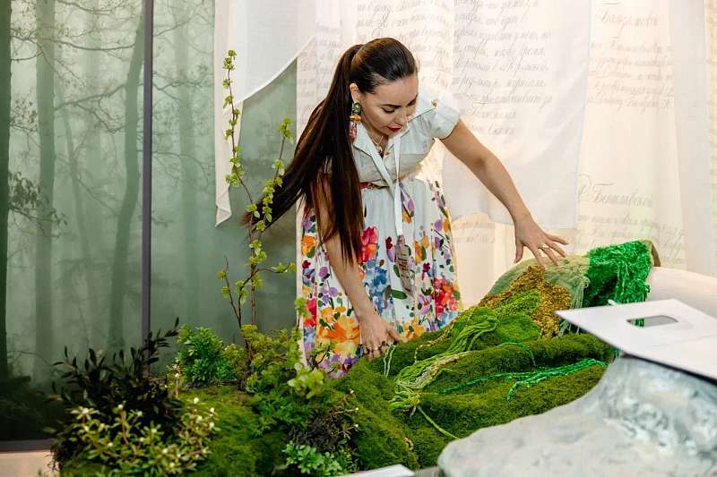 Предмет FIBER-ART: ПЛЕД ИЗ МХА