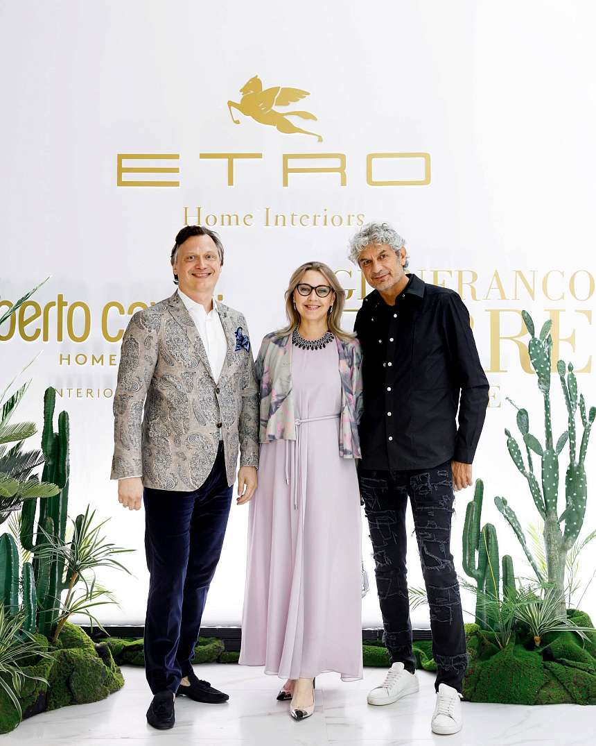 ФОТОРЕПОРТАЖ | ОТКРЫТИЕ ФЛАГМАНСКИХ ШОУРУМОВ ROBERTO CAVALLI HOME INTERIORS, GIANFRANCO FERRÈ HOME И ETRO HOME В ИНТЕРЬЕРНОМ ЦЕНТРЕ CASA RICCA EXPO
