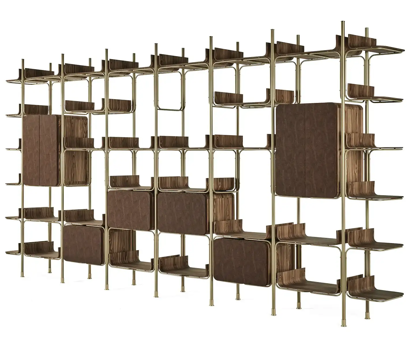 Шкаф модульный книжный BENT