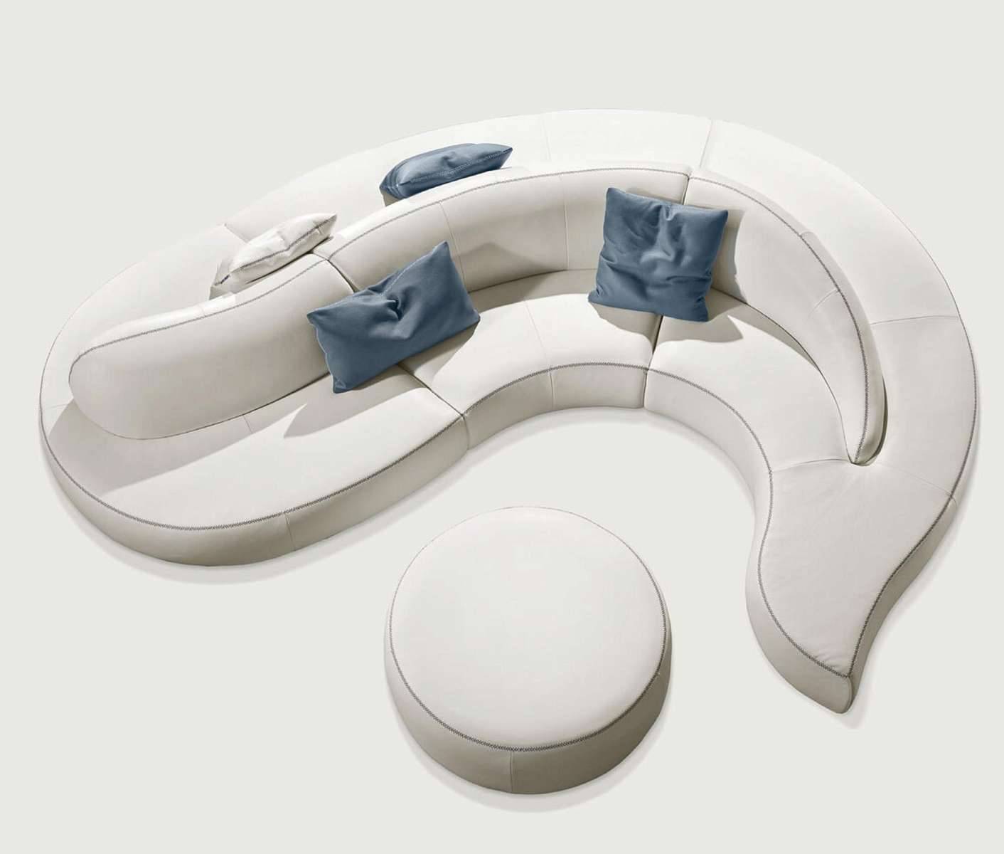 Диван кожаный модульный Wave