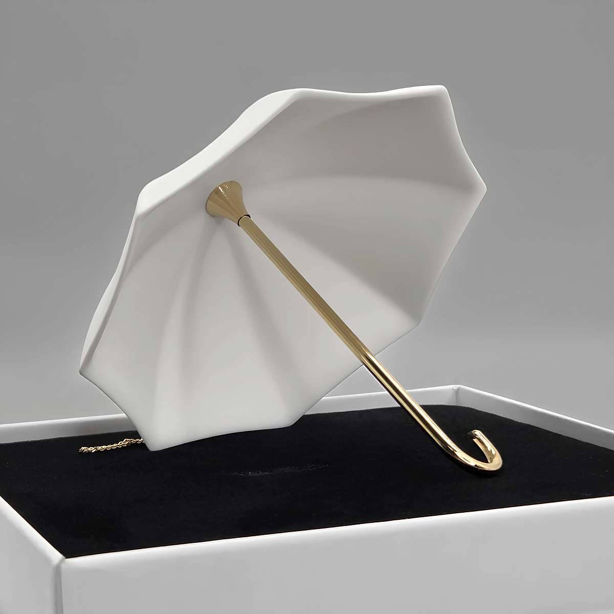 Универсальный декор "Зонт Rene" белый