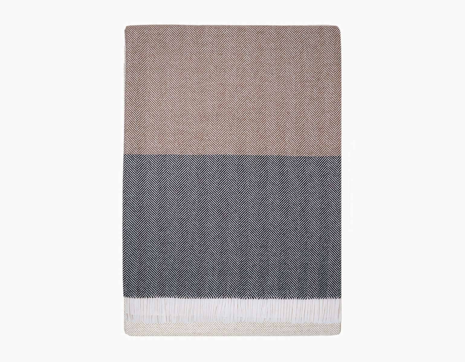 Плед METROPOLITAN  цвет MARRONE SFUMATO, размер 135х185см