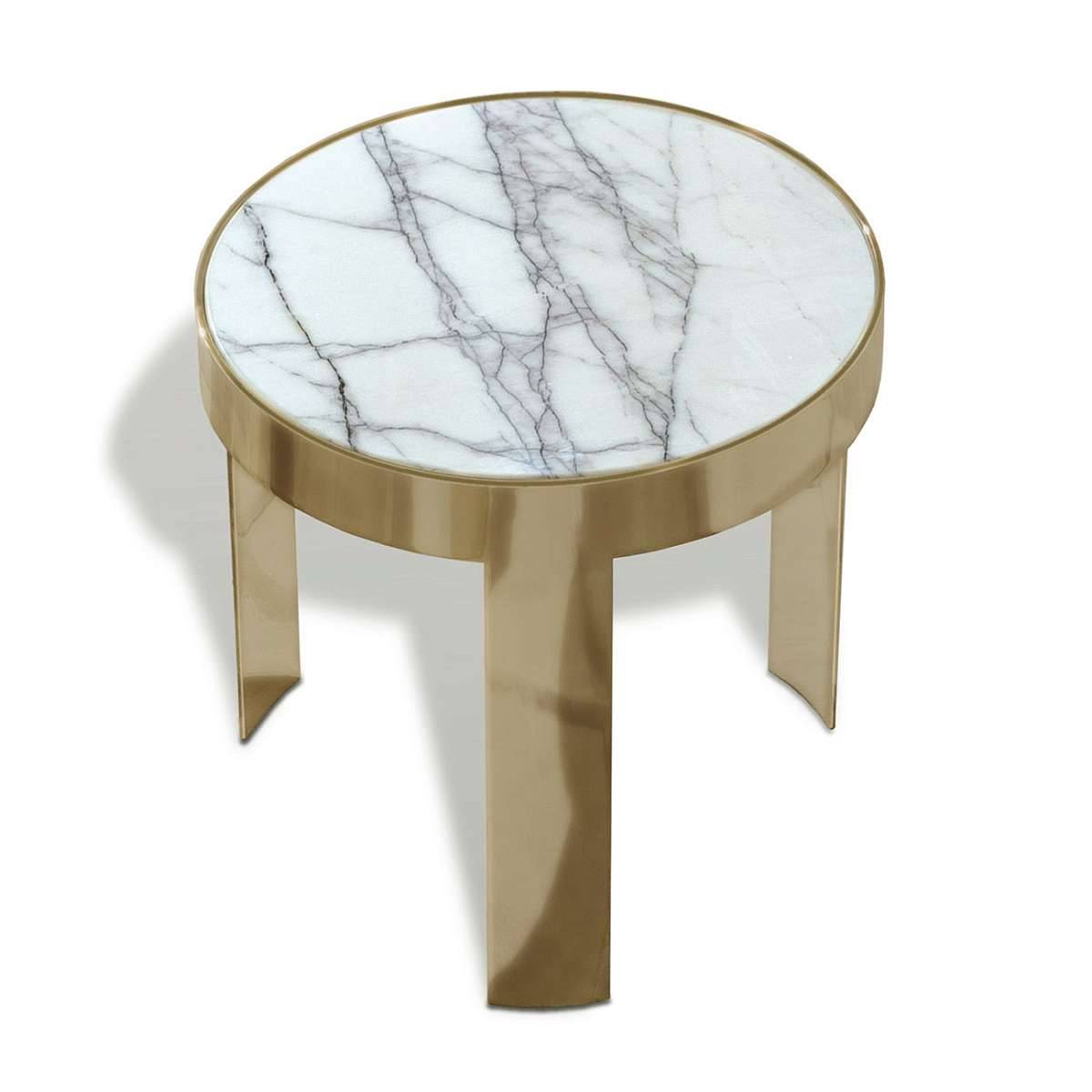 Круглый металлический приставной столик INFINITY