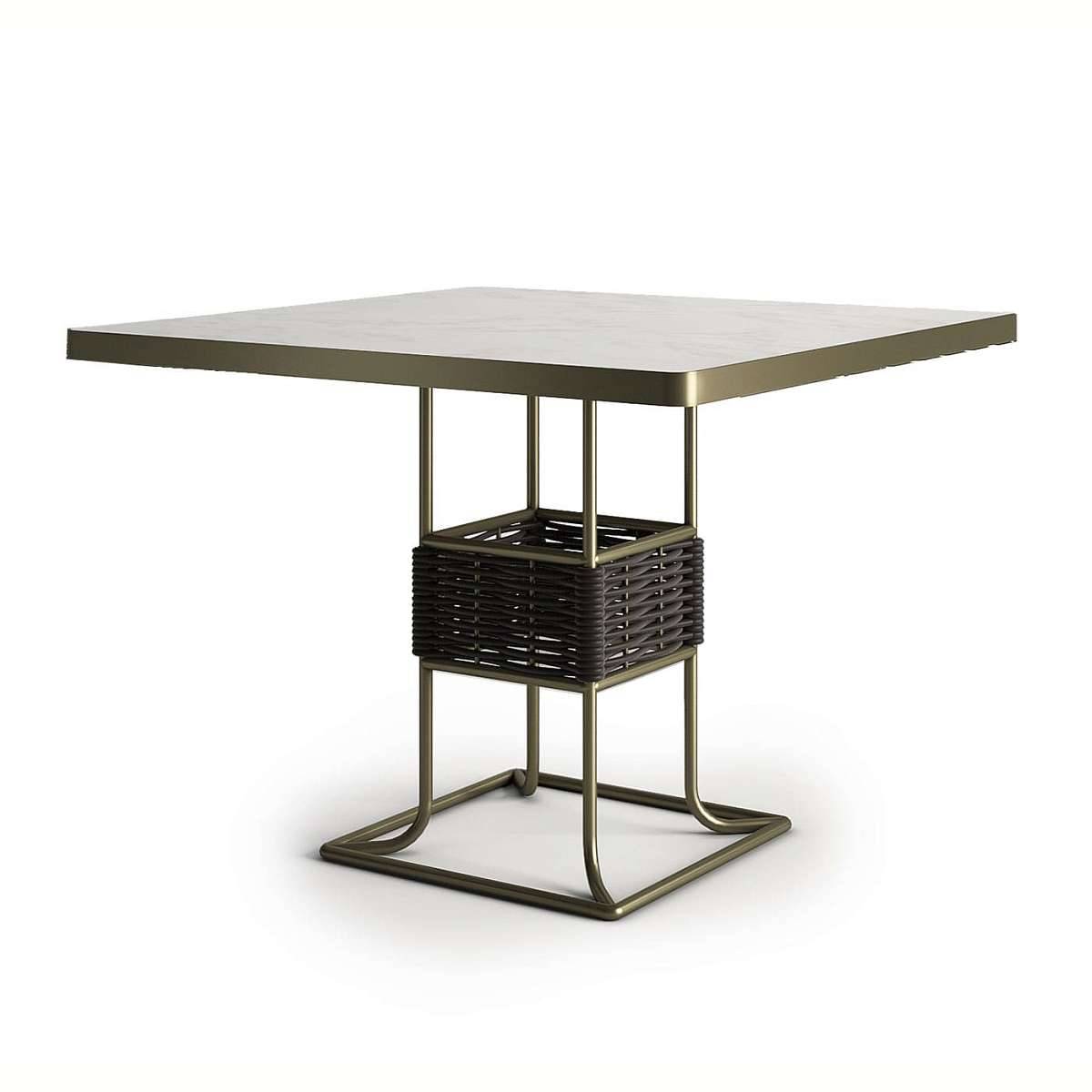 Уличный квадратный обеденный стол MARINA