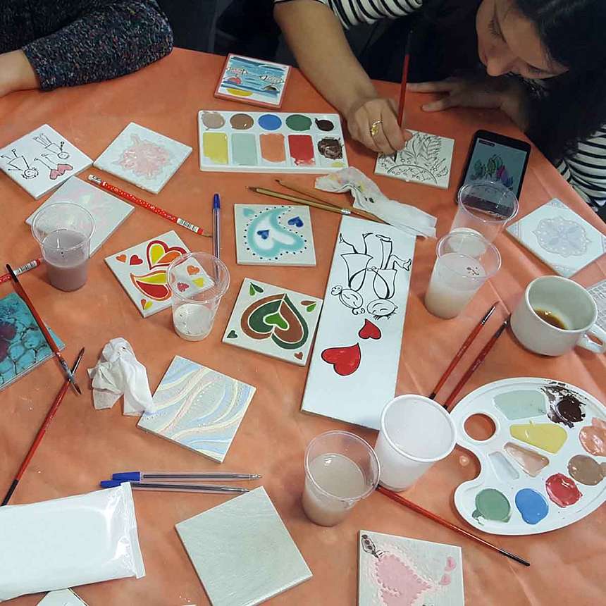 ArdoStudio: ручная роспись плитки