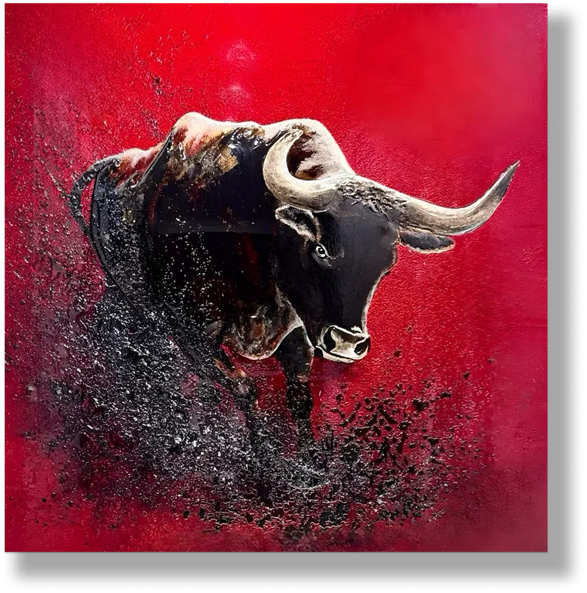 Зеркально-ювелирное панно "Страсть,борьба,победа"