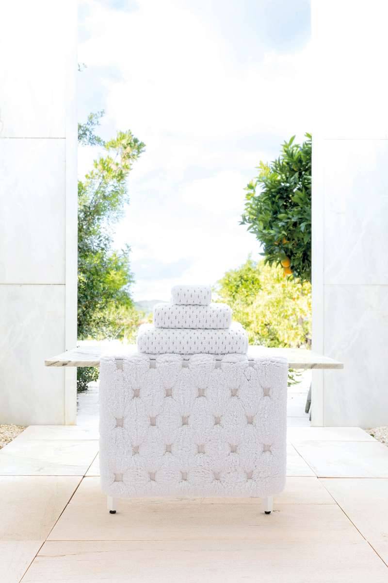 Полотенце махровое, коллекция ALICE, цвет WHITE/LINEN, 70х140 см