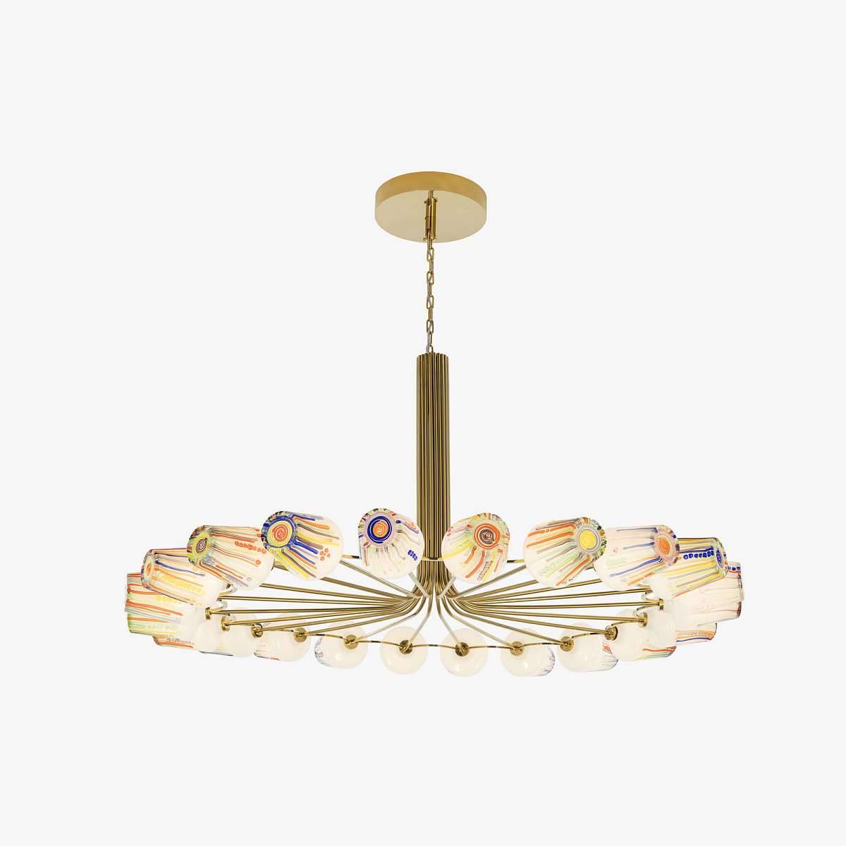 Люстра Candy Ring Chandelier Sculpture