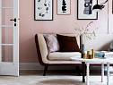 модный интерьер гостиной цвета Rose Quartz 2016