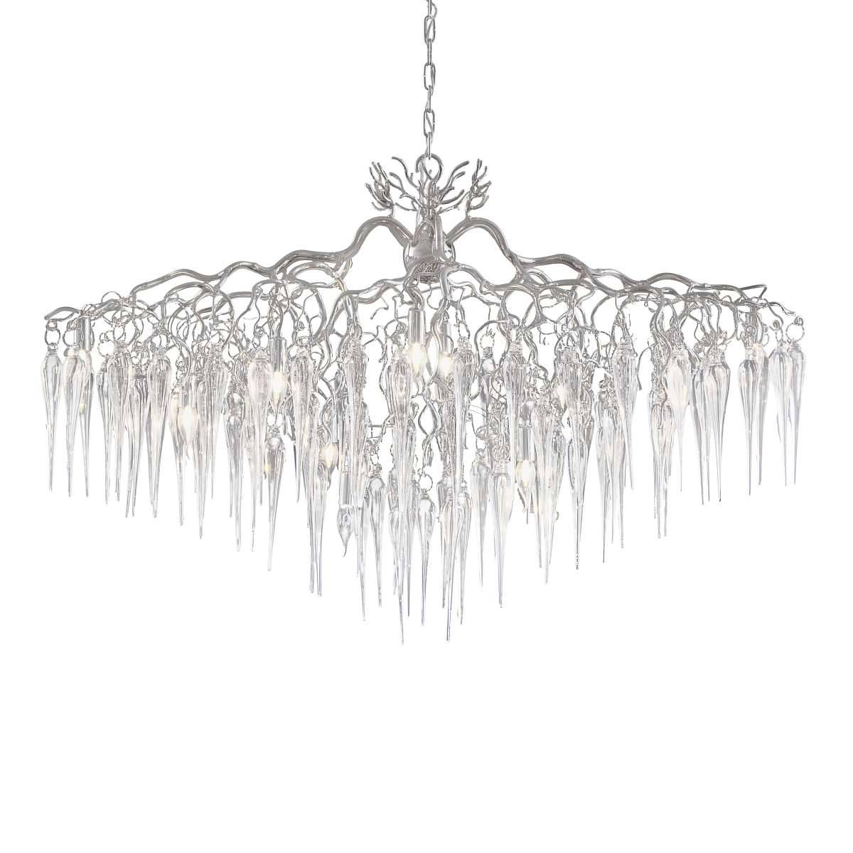 Люстра HOLLYWOOD GLASS CHANDELIER OVAL GLASS