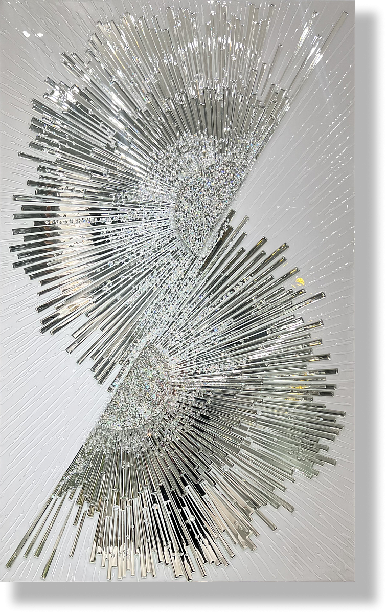 Зеркально-ювелирное панно "Северная звезда"