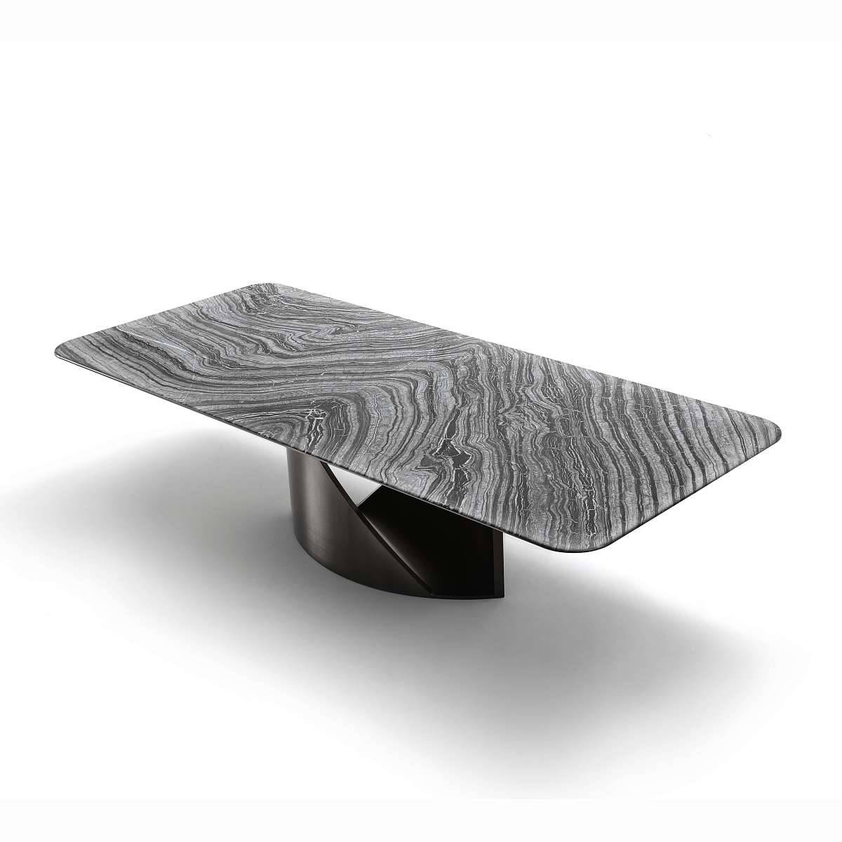 Прямоугольный обеденный стол с мраморной столешницей MIRAGE