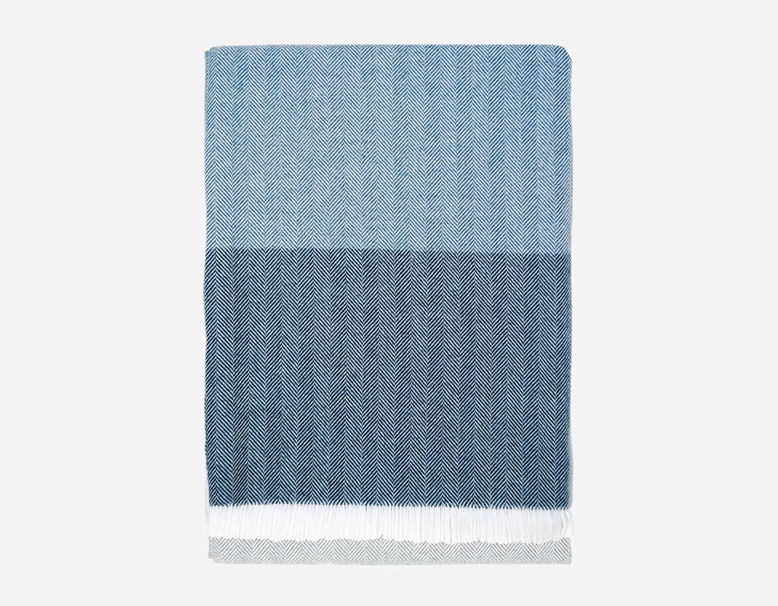 Плед METROPOLITAN  цвет BLU SFUMATO,размер 135х185см